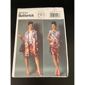 00221 - Butterick B5952 Sewing Pattern Misses Jacket Dress Belt‎ Size B5 (8-16)